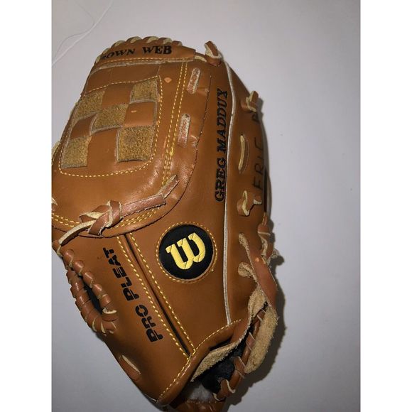Wilson Pro Pleat Ball Glove HBV A2255 greg maddox 10” Pattern Advisory Staff - Picture 3 of 7